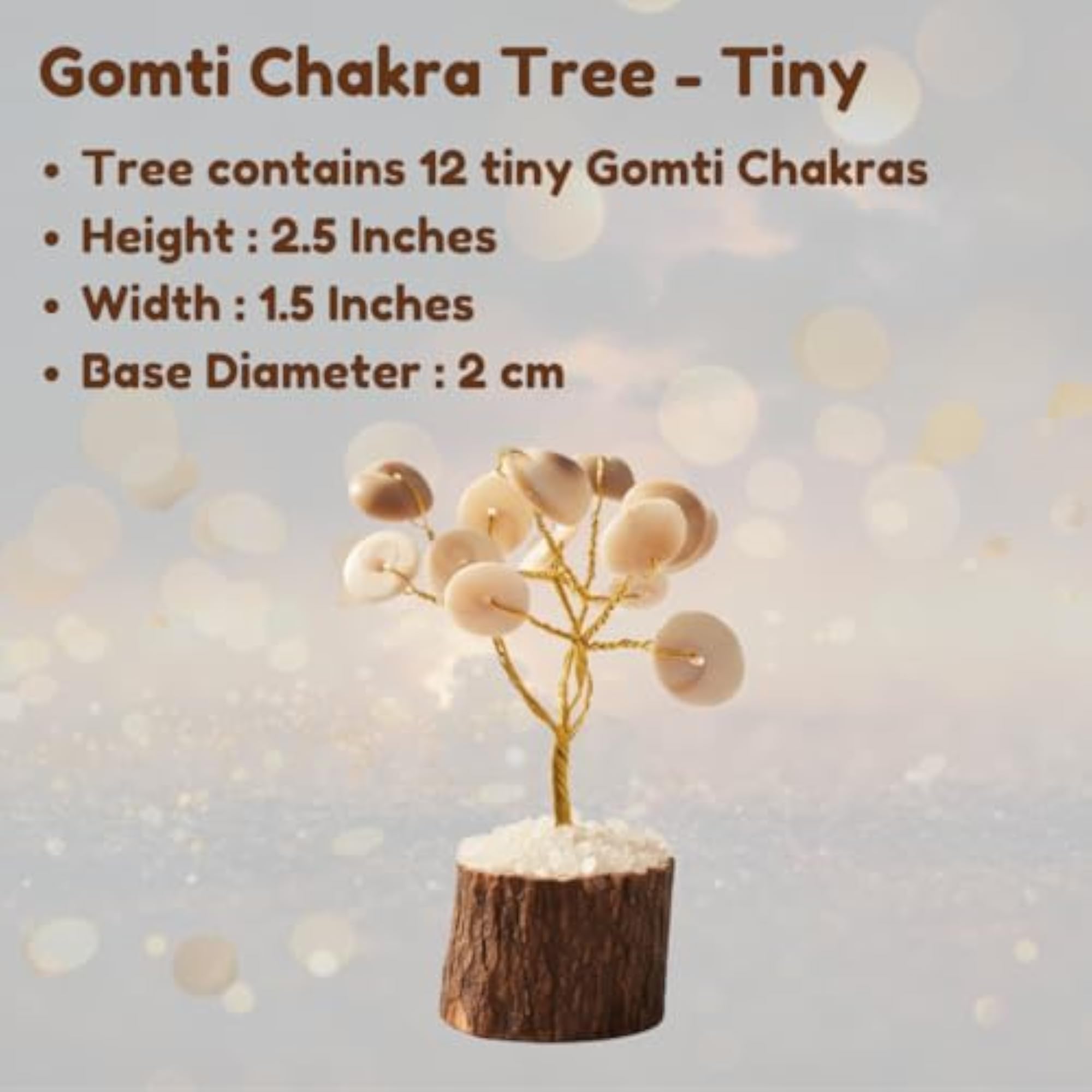 Good Luck Vastu Gomti Chakra Tree for Home Decor